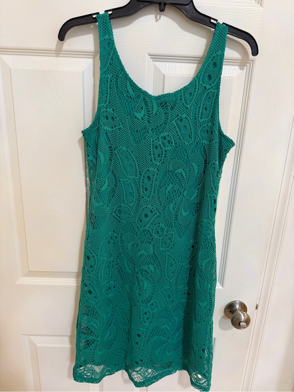 Sadie & Sage Teal Lace Mini Dress